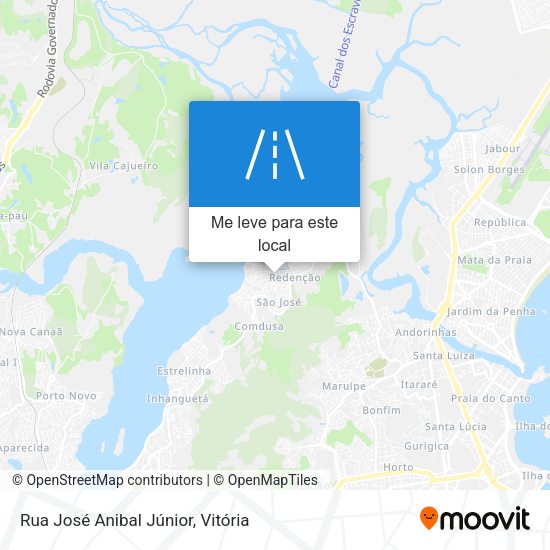 Rua José Anibal Júnior mapa