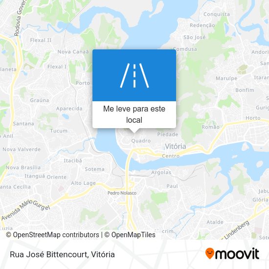 Rua José Bittencourt mapa