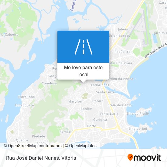 Rua José Daniel Nunes mapa