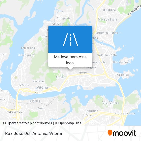 Rua José Del' Antônio mapa