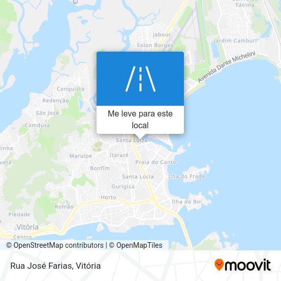 Rua José Farias mapa