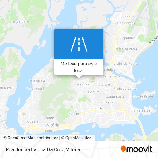 Rua Joubert Vieira Da Cruz mapa