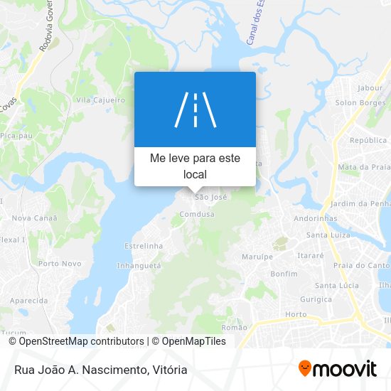 Rua João A. Nascimento mapa