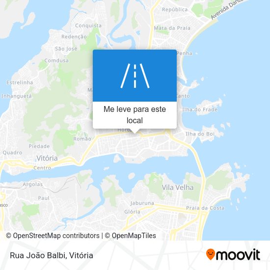 Rua João Balbi mapa