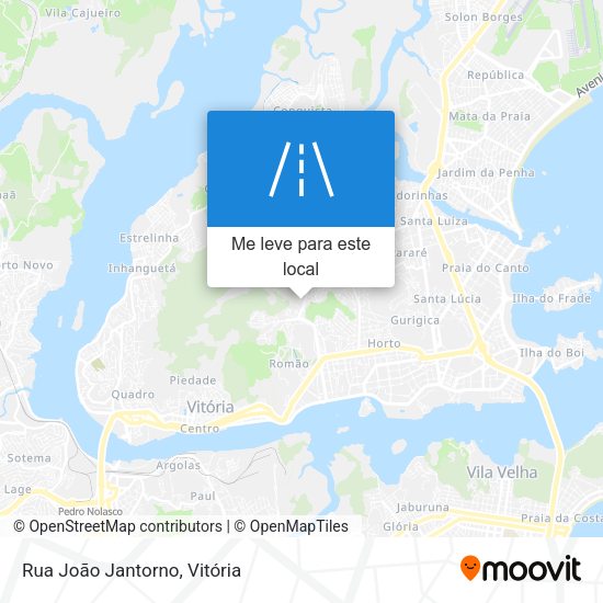 Rua João Jantorno mapa