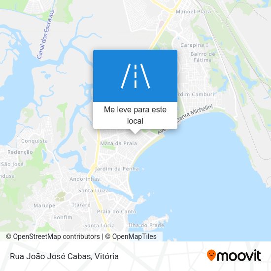 Rua João José Cabas mapa