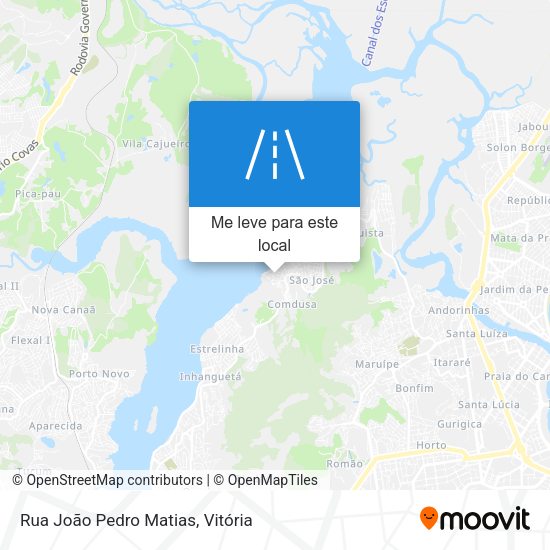 Rua João Pedro Matias mapa