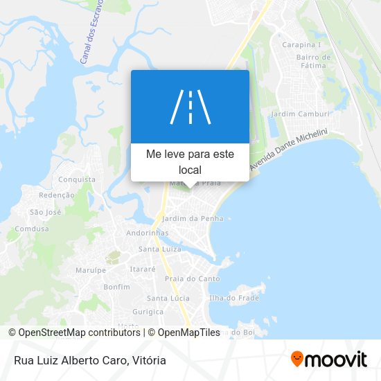 Rua Luiz Alberto Caro mapa