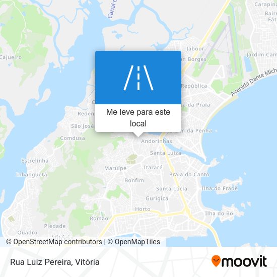 Rua Luiz Pereira mapa
