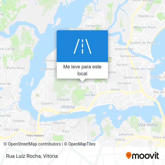 Rua Luiz Rocha mapa