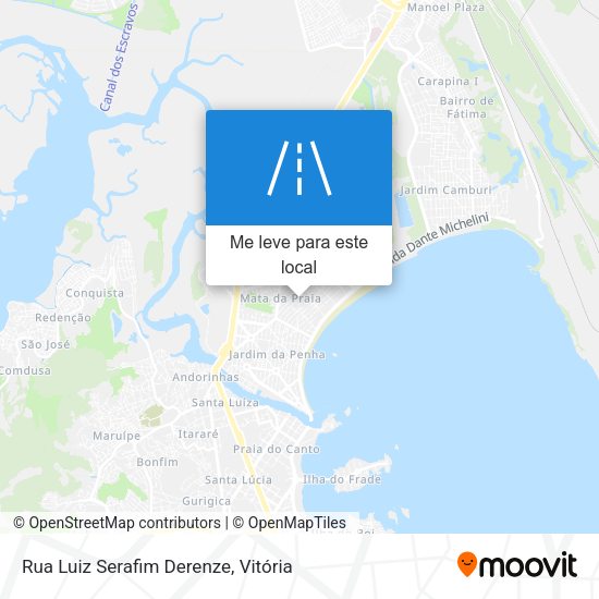 Rua Luiz Serafim Derenze mapa
