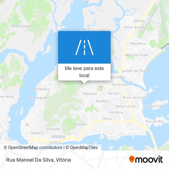 Rua Manoel Da Silva mapa