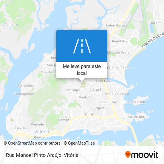 Rua Manoel Pinto Araújo mapa