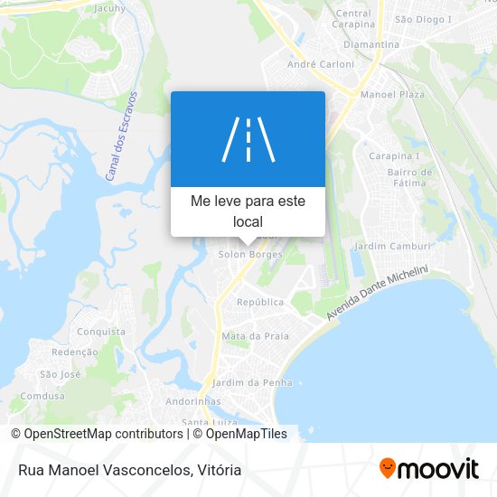 Rua Manoel Vasconcelos mapa