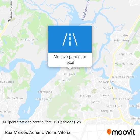 Rua Marcos Adriano Vieira mapa