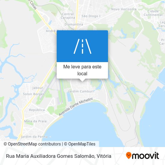 Rua Maria Auxiliadora Gomes Salomão mapa