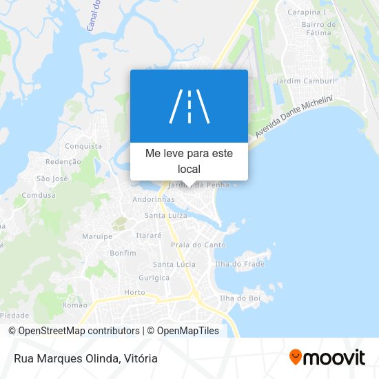 Rua Marques Olinda mapa