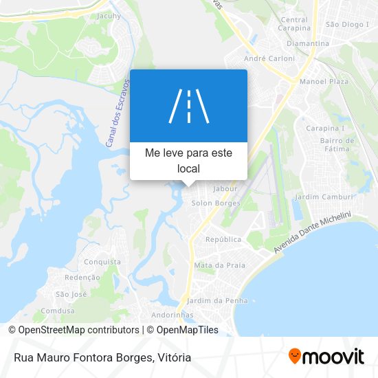 Rua Mauro Fontora Borges mapa