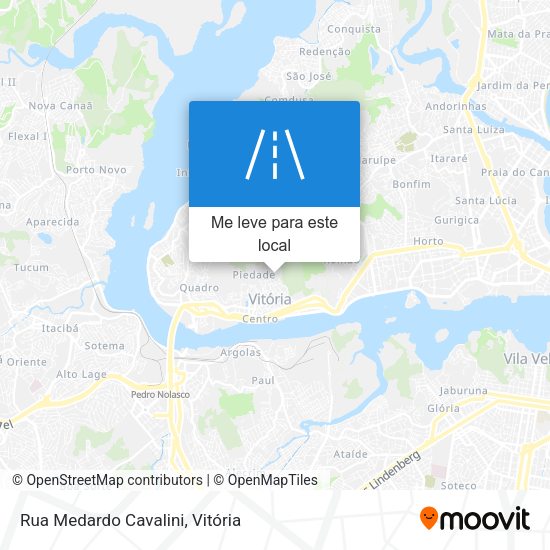 Rua Medardo Cavalini mapa