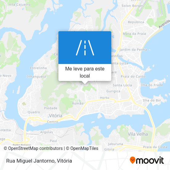 Rua Miguel Jantorno mapa