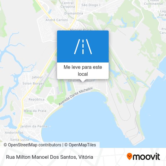 Rua Milton Manoel Dos Santos mapa