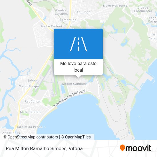 Rua Milton Ramalho Simões mapa