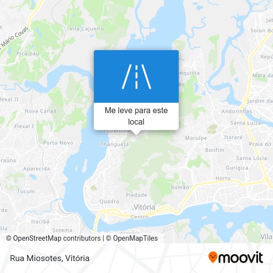 Rua Miosotes mapa