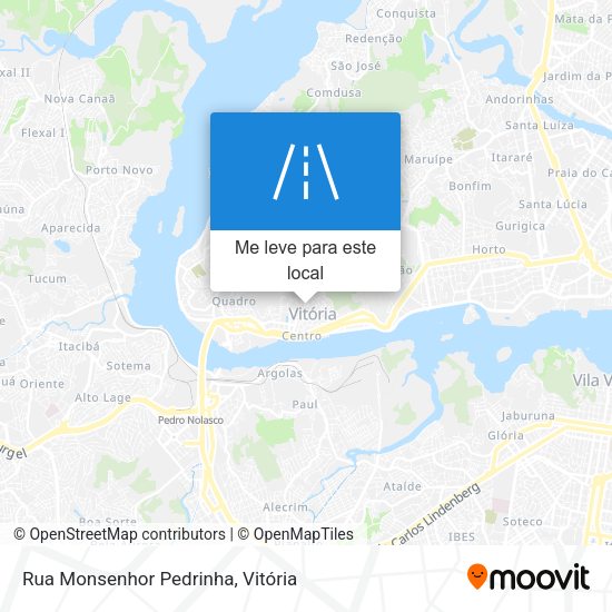 Rua Monsenhor Pedrinha mapa
