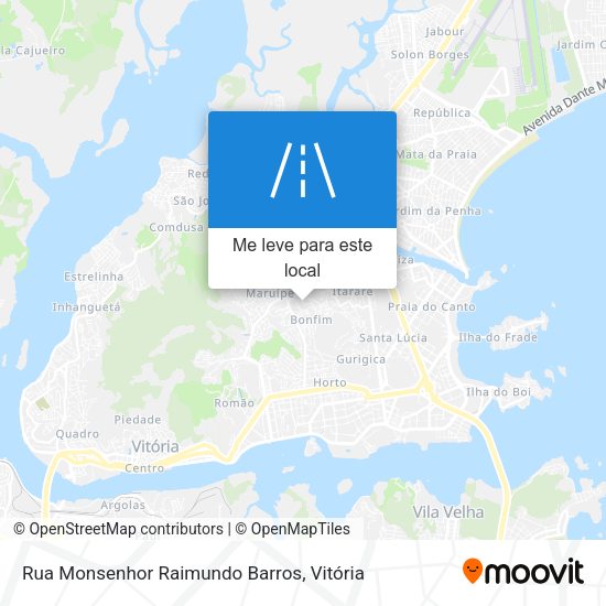 Rua Monsenhor Raimundo Barros mapa