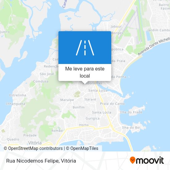 Rua Nicodemos Felipe mapa