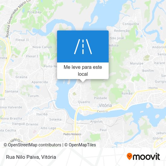 Rua Nilo Paiva mapa