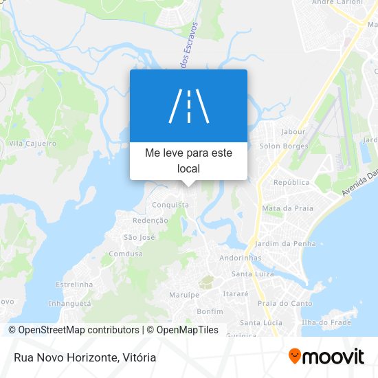 Rua Novo Horizonte mapa