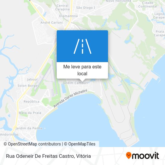 Rua Odeneir De Freitas Castro mapa