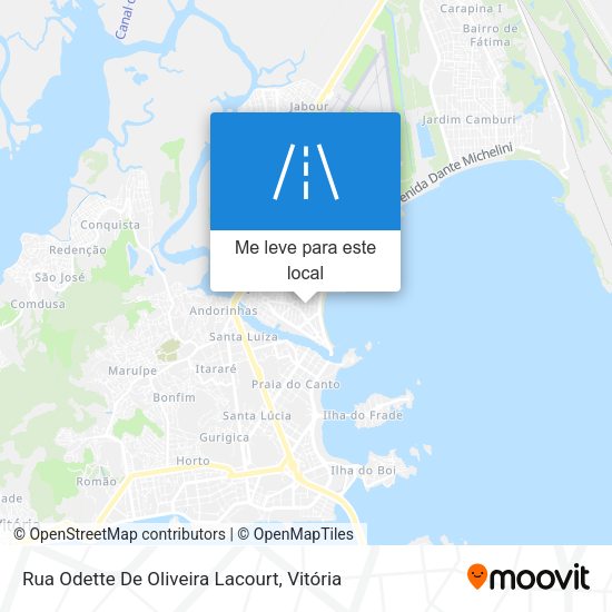 Rua Odette De Oliveira Lacourt mapa