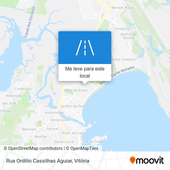 Rua Ordilio Cassilhas Aguiar mapa