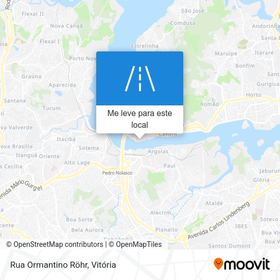 Rua Ormantino Röhr mapa