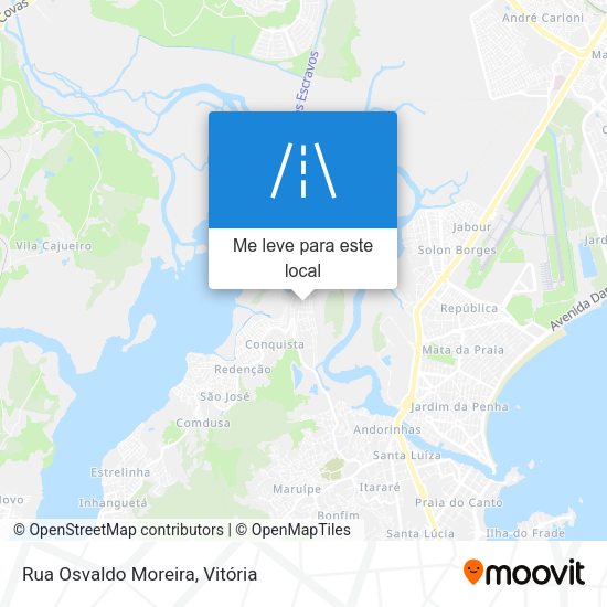 Rua Osvaldo Moreira mapa