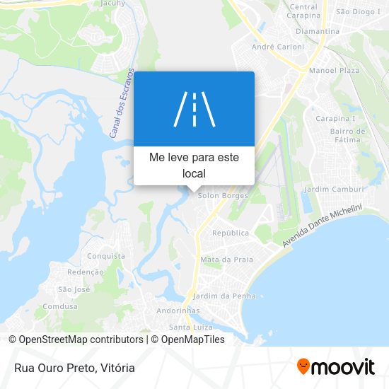 Rua Ouro Preto mapa