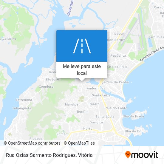 Rua Ozias Sarmento Rodrigues mapa