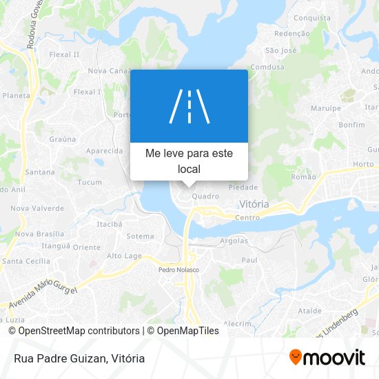 Rua Padre Guizan mapa