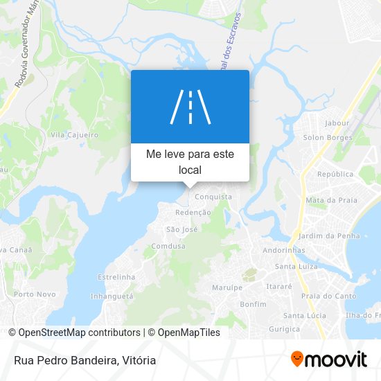 Rua Pedro Bandeira mapa