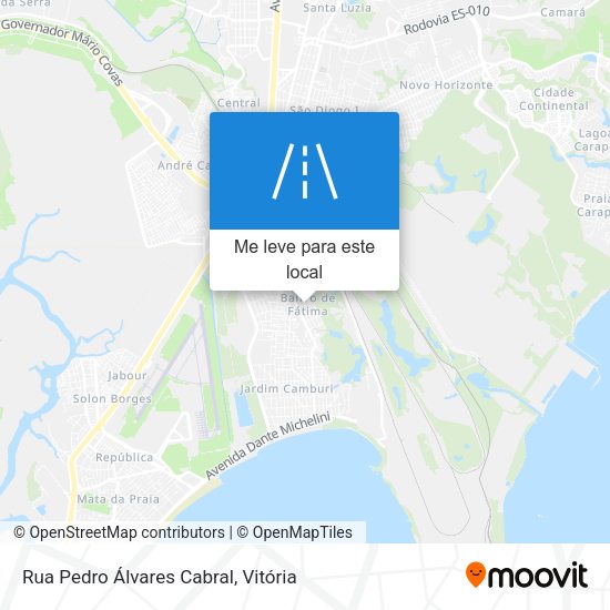 Rua Pedro Álvares Cabral mapa