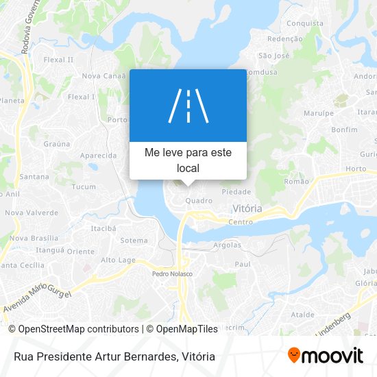 Rua Presidente Artur Bernardes mapa