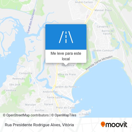 Rua Presidente Rodrigue Alves mapa