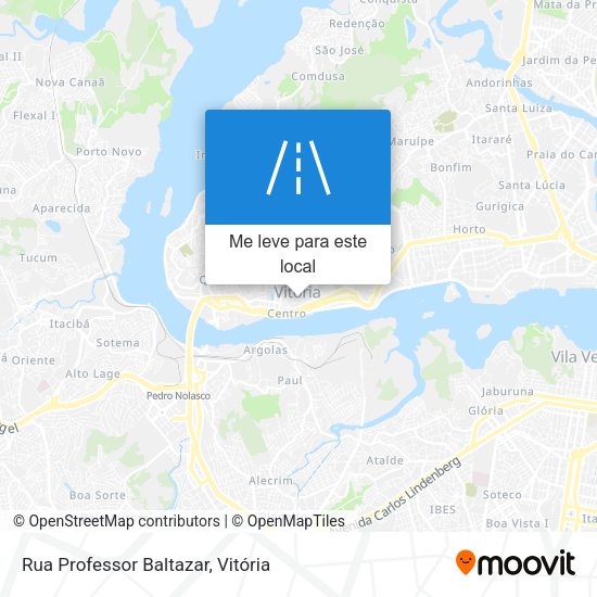 Rua Professor Baltazar mapa