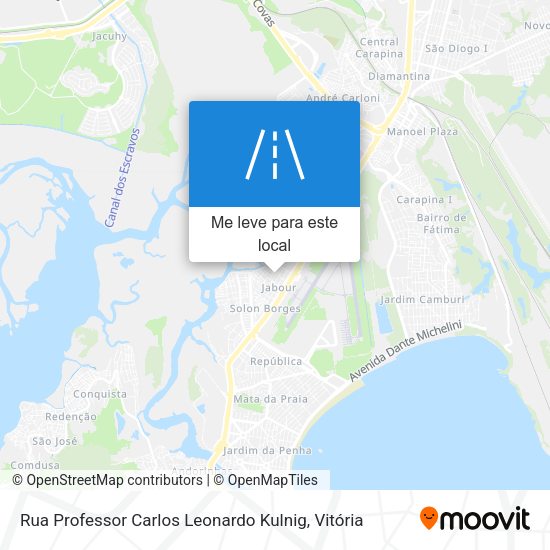 Rua Professor Carlos Leonardo Kulnig mapa