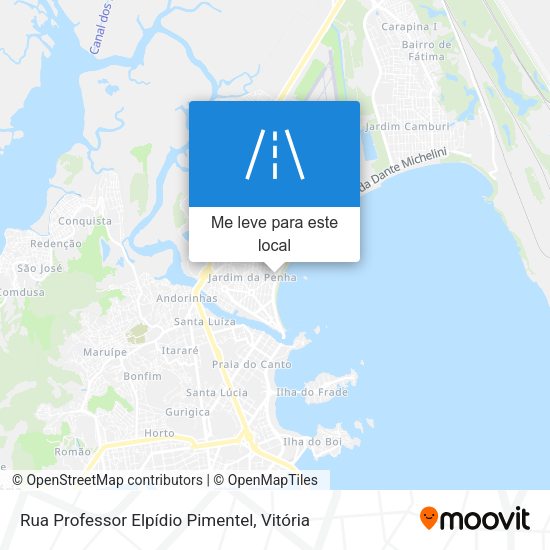 Rua Professor Elpídio Pimentel mapa