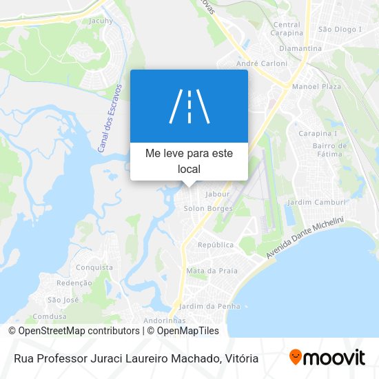 Rua Professor Juraci Laureiro Machado mapa