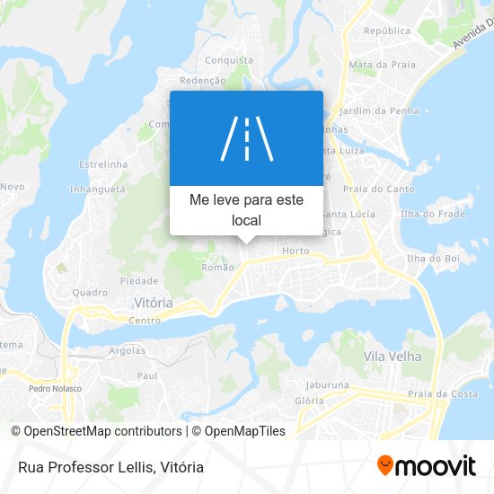 Rua Professor Lellis mapa