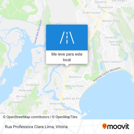 Rua Professora Clara Lima mapa